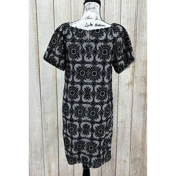Ann Taylor Black Lace Cocktail Dress Size 10 Petite Floral Short Sleeve NWT‎ - Picture 2 of 8